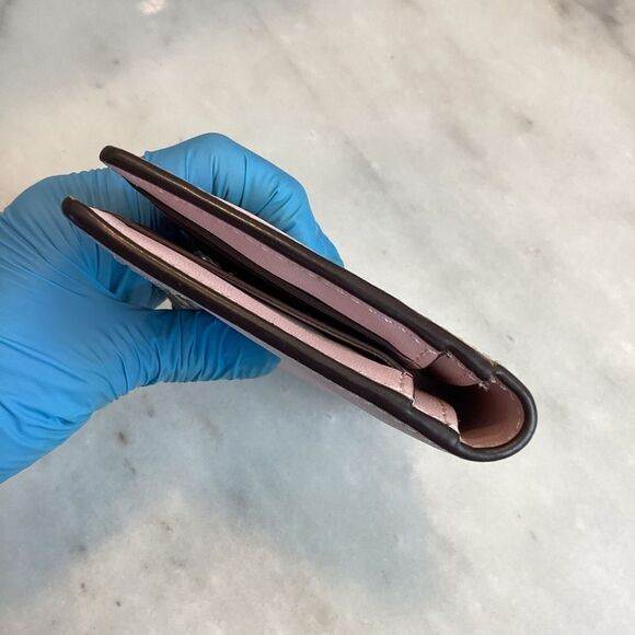 Kate Spade Cross Grain Leather Wallet Sleek Minimalist Design - Picture 7 of 16